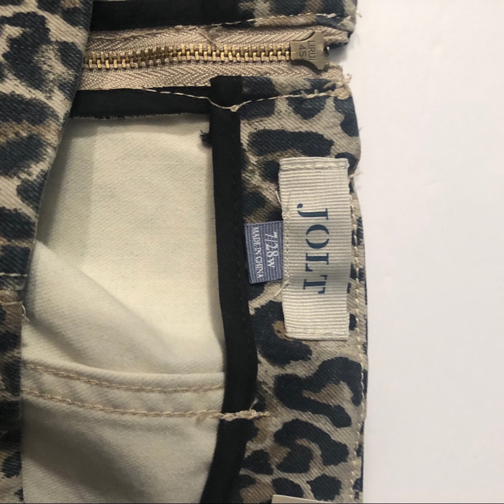 Jolt Stretch Animal Print Leopard Skirt Size 7/28 - Picture 6 of 7